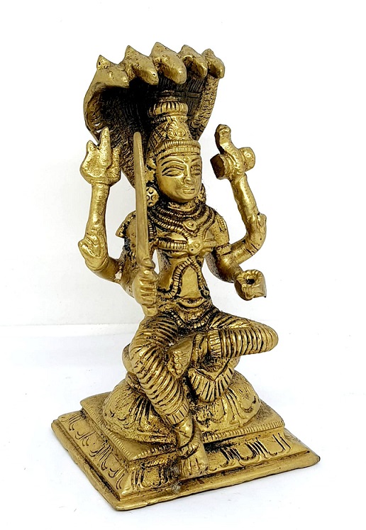รูปภาพที่1 ของสินค้า : TP313 พระแม่อุมา เนื้อทองเหลืองอินเดีย 