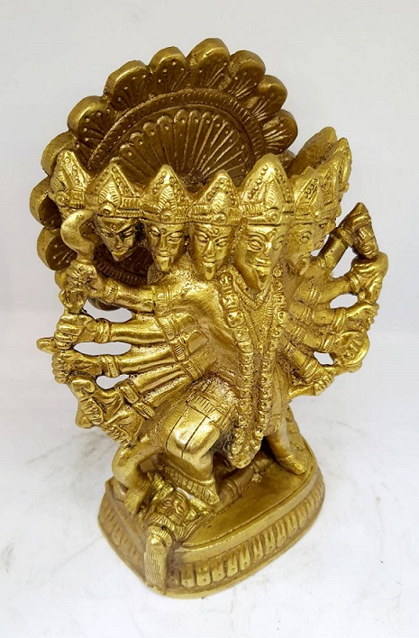 รูปภาพที่1 ของสินค้า : TP329 พระแม่กาลี เนื้อทองเหลืองอินเดีย 