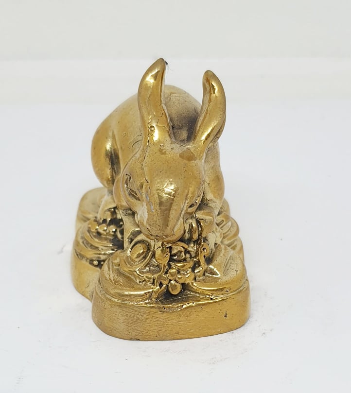 รูปภาพที่1 ของสินค้า : A072 กระต่าย(เถาะ) 12 ราศี ทองเหลือง 
