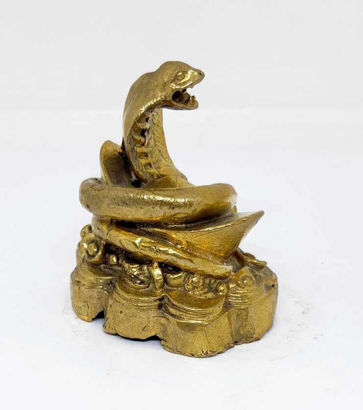 รูปภาพที่1 ของสินค้า : A074 งู(มะเส็ง) 12 ราศี ทองเหลือง 