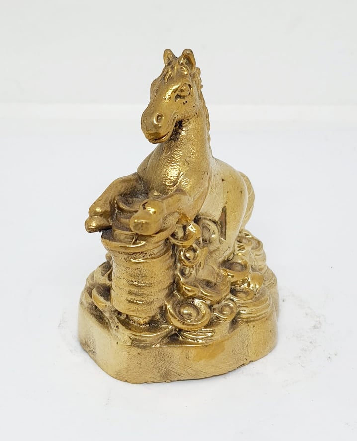 รูปภาพที่1 ของสินค้า : A075 ม้า(มะเมีย) 12 ราศี ทองเหลือง 