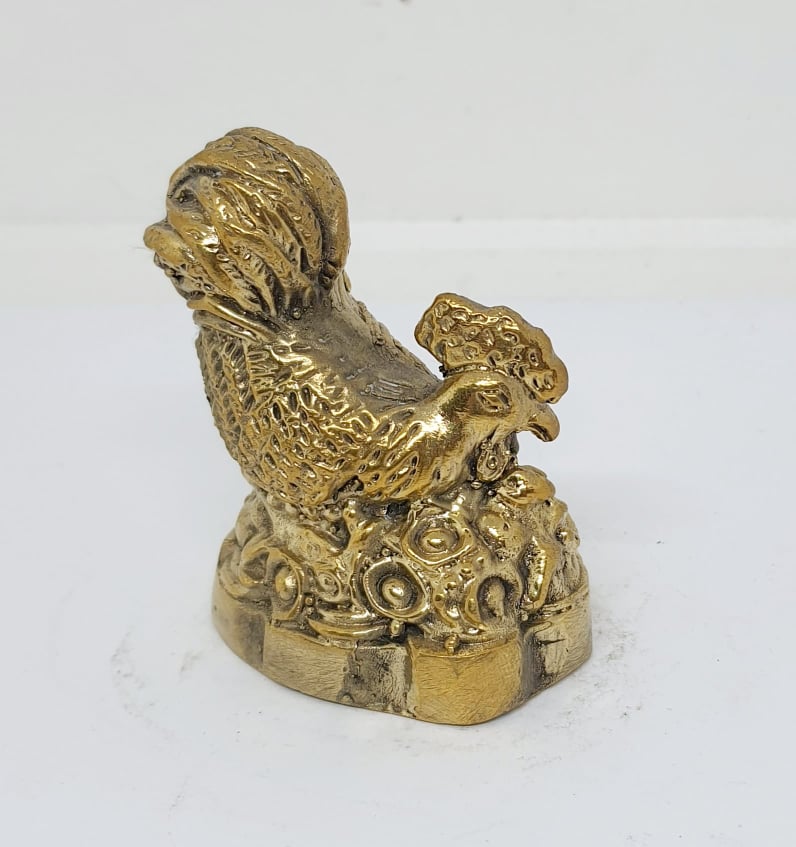 รูปภาพที่1 ของสินค้า : A078 ไก่(ระกา) 12 ราศี ทองเหลือง 