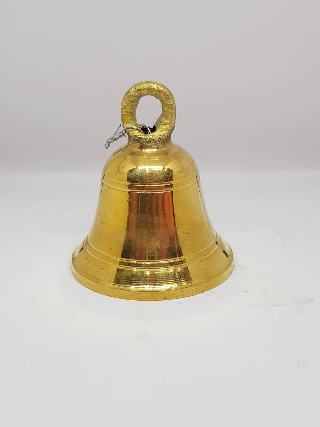 รูปภาพที่1 ของสินค้า : R086 ระฆังทองเหลืองเล็กปากบาน (4.5cm) 