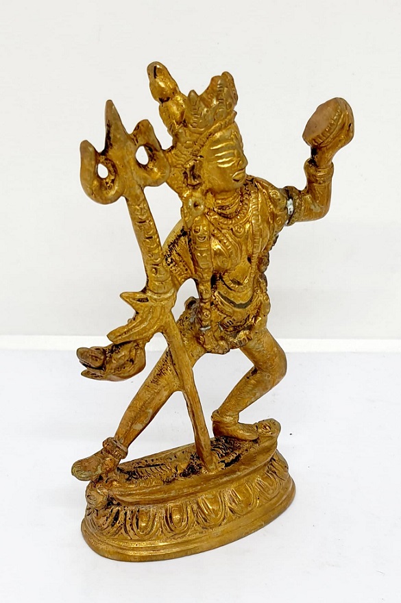 รูปภาพที่1 ของสินค้า : TP324 พระแม่กาลี เนื้อทองเหลืองอินเดีย 