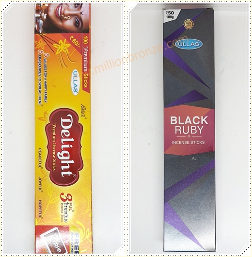 รูปภาพที่1 ของสินค้า : T029 ธูปหอมอินเดีย BLACK RUBY,Delight 