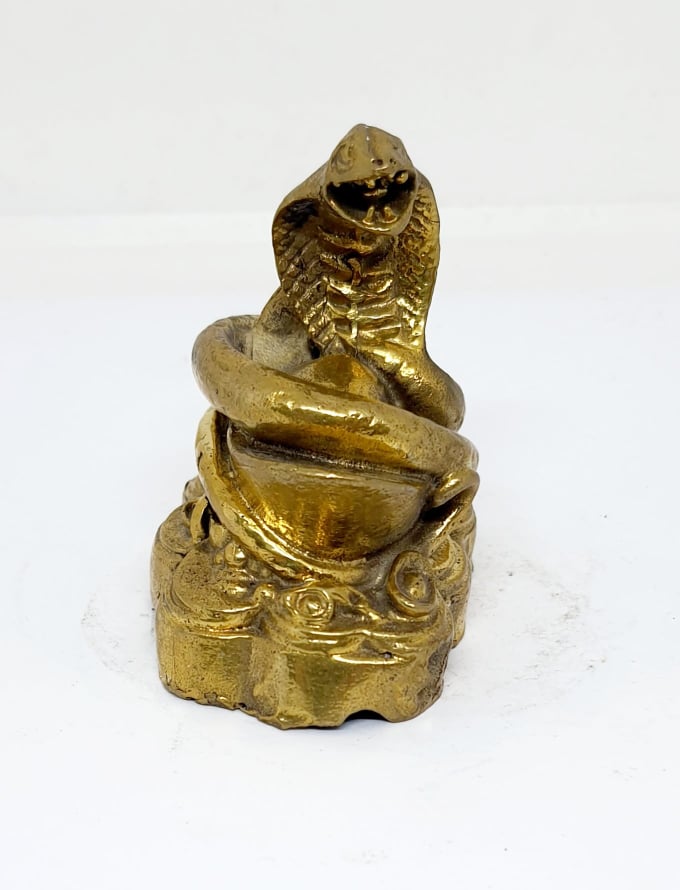รูปภาพที่1 ของสินค้า : A074 งู(มะเส็ง) 12 ราศี ทองเหลือง 