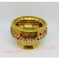 J001 กระถางธูป กำยาน ทองเหลือง 2.5 นิ้ว  J001 กระถางธูป กำยาน ทองเหลือง 2.5 นิ้ว