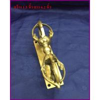 H081ที่จับประตูรูปวัชระงานทองเหลืองอินเดีย  H081ที่จับประตูรูปวัชระงานทองเหลืองอินเดีย