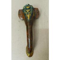 H001 ที่จับประตูรูปหัวช้างงานทองเหลืองอินเดีย  H001 ที่จับประตูรูปหัวช้างงานทองเหลืองอินเดีย