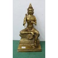 TP015 พระวิษณุกรรมนั่ง เนื้อทองเหลือง  TP015 พระวิษณุกรรมนั่ง เนื้อทองเหลือง