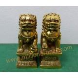 A020 สิงห์คู่ งานทองเหลือง A020 สิงห์คู่ งานทองเหลือง