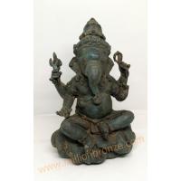 PT023 พระพิฆเนศวร เนื้อทองเหลือง ทำสีเก่า  PT023 พระพิฆเนศวร เนื้อทองเหลือง ทำสีเก่า