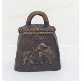 R057 ระฆังทองเหลือง ลายช้าง R057 ระฆังทองเหลือง ลายช้าง