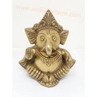 PI009 พระพิฆเนศวร เนื้อทองเหลืองอินเดีย  PI009 พระพิฆเนศวร เนื้อทองเหลืองอินเดีย