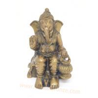 PI021 พระพิฆเนศวร เนื้อทองเหลืองอินเดีย  PI021 พระพิฆเนศวร เนื้อทองเหลืองอินเดีย