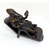 PI067 พระพิฆเนศวร เนื้อทองเหลืองอินเดีย  PI067 พระพิฆเนศวร เนื้อทองเหลืองอินเดีย