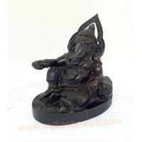 PT011 พระพิฆเนศวรทำสีรมดำ เนื้อทองเหลือง  PT011 พระพิฆเนศวรทำสีรมดำ เนื้อทองเหลือง