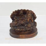 PT012 พระพิฆเนศวรทำสีน้ำตาล เนื้อทองเหลือง PT012 พระพิฆเนศวรทำสีน้ำตาล เนื้อทองเหลือง