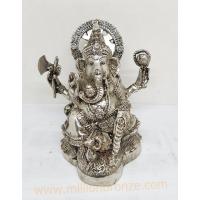 PT020 พระพิฆเนศวรขัดเงิน เนื้อทองเหลือง  PT020 พระพิฆเนศวรขัดเงิน เนื้อทองเหลือง