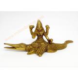 TP301 พระแม่คงคา เนื้อทองเหลืองอินเดีย TP301 พระแม่คงคา เนื้อทองเหลืองอินเดีย