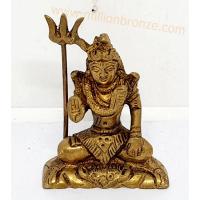 TP323 พระศิวะ เนื้อทองเหลืองอินเดีย  TP323 พระศิวะ เนื้อทองเหลืองอินเดีย