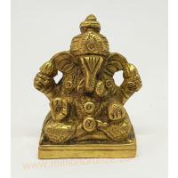 PI034 พระพิฆเนศวร เนื้อทองเหลืองอินเดีย  PI034 พระพิฆเนศวร เนื้อทองเหลืองอินเดีย