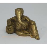 PI073 พระพิฆเนศวร เนื้อทองเหลืองอินเดีย  PI073 พระพิฆเนศวร เนื้อทองเหลืองอินเดีย