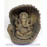 PI078 พระพิฆเนศวรในหอยสังข์ เนื้อทองเหลืองอินเดีย  PI078 พระพิฆเนศวรในหอยสังข์ เนื้อทองเหลืองอินเดีย