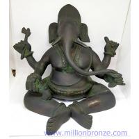 PI079 พระพิฆเนศวรศิลปะอินเดีย เนื้อทองเหลืองอินเดีย  PI079 พระพิฆเนศวรศิลปะอินเดีย เนื้อทองเหลืองอินเดีย