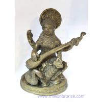 TP328 พระแม่สุรัสวดี เนื้อทองเหลืองอินเดีย  TP328 พระแม่สุรัสวดี เนื้อทองเหลืองอินเดีย