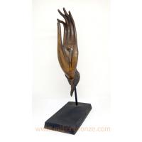 H019-1 มือจีบตั้งโชว์ใหญ่ ทองเหลืองทำสี  H019-1 มือจีบตั้งโชว์ใหญ่ ทองเหลืองทำสี