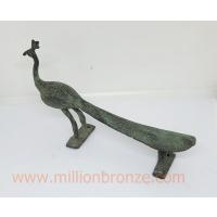 H002-1 มือจับประตูงานทองเหลือง รูปนกยูง(9นิ้ว)  H002-1 มือจับประตูงานทองเหลือง รูปนกยูง(9นิ้ว)