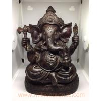 PT036 พระพิฆเนศวรนั่งประทานพร เนื้อทองเหลือง  PT036 พระพิฆเนศวรนั่งประทานพร เนื้อทองเหลือง