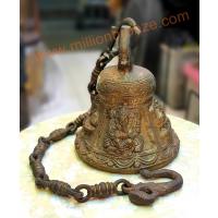 R111 ระฆังทองเหลืองพร้อมโซ่ งานอินเดีย  R111 ระฆังทองเหลืองพร้อมโซ่ งานอินเดีย