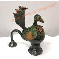 J059 ที่จุดน้ำมันหรือกำยานนกยูง งานทองเหลือง   J059 ที่จุดน้ำมันหรือกำยานนกยูง งานทองเหลือง