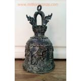 R080 ระฆังทองเหลืองหูพญานาคลายช้างยกขา R080 ระฆังทองเหลืองหูพญานาคลายช้างยกขา