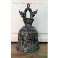 R080 ระฆังทองเหลืองหูพญานาคลายช้างยกขา  R080 ระฆังทองเหลืองหูพญานาคลายช้างยกขา