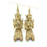 TP038 เทพพนมคู่เนื้อทองเหลือง TP038 เทพพนมคู่เนื้อทองเหลือง