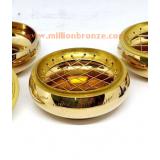 J010 กระถางธูป กำยาน ทองเหลือง 2.8 นิ้ว J010 กระถางธูป กำยาน ทองเหลือง 2.8 นิ้ว